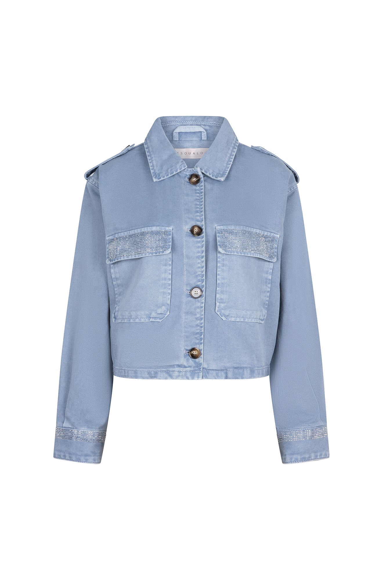 Jacket pour femme par Esqualo | SP2512003 Bleu | Boutique Vvög, vêtements mode pour homme et femme