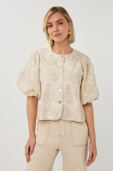 Blouse boutonnée pour femme par Esqualo | SP2628005 Écru | Boutique Vvög, vêtements mode pour homme et femme