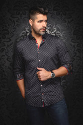 Chemise manches longues en Knit pour homme par Au Noir | STARSCREAM Noir Or | Boutique Vvög, inventaire complet de la marque Au Noir