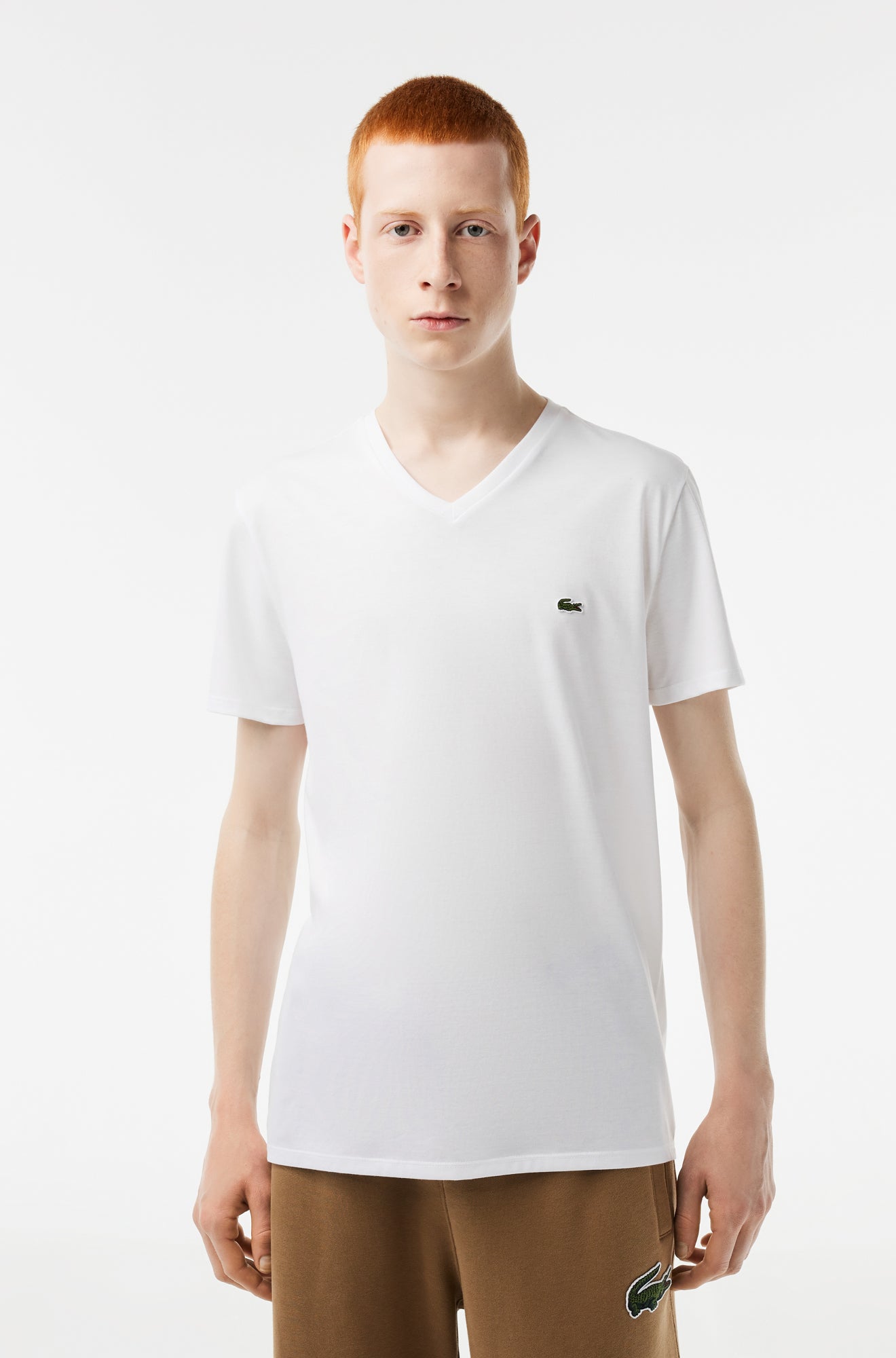 Chandail manches courtes pour homme par Lacoste | TH6710 52 001 | Boutique Vvög, vêtements mode pour hommes