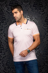 Polo pour homme par Au Noir | TREVOR Orange | Boutique Vvög, inventaire complet de la marque Au Noir