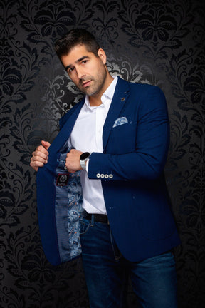 Veston pour homme par Au Noir | TROY Royal Foncé | Boutique Vvög, inventaire complet de la marque Au Noir