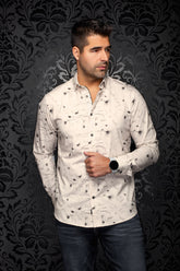 Chemise manches longues en Knit extensible pour homme par Au Noir | TRUMAN Pierre | Boutique Vvög, inventaire complet de la marque Au Noir