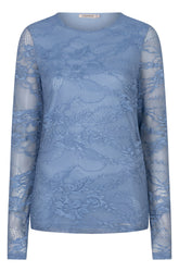 Blouse manches longues bleu, vue produit pour femme par Esqualo