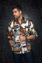 Chemise manches longues pour homme par Au Noir | WAVERLY Noir | Boutique Vvög, inventaire complet de la marque Au Noir