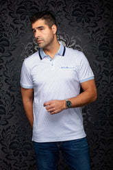 Polo pour homme par Au Noir | WESTBROOK Blanc | Boutique Vvög, inventaire complet de la marque Au Noir