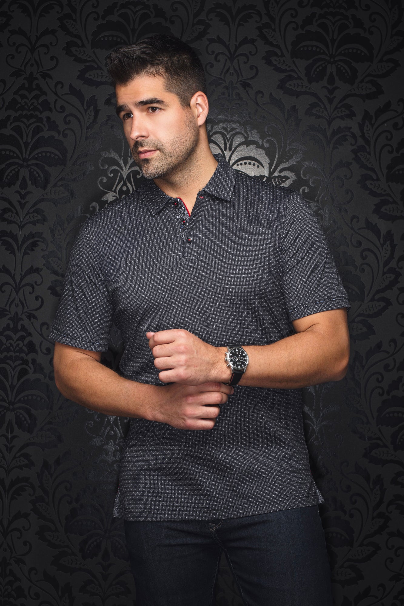 Polo pour homme par Au Noir | WILLYS Noir | Boutique Vvög, inventaire complet de la marque Au Noir
