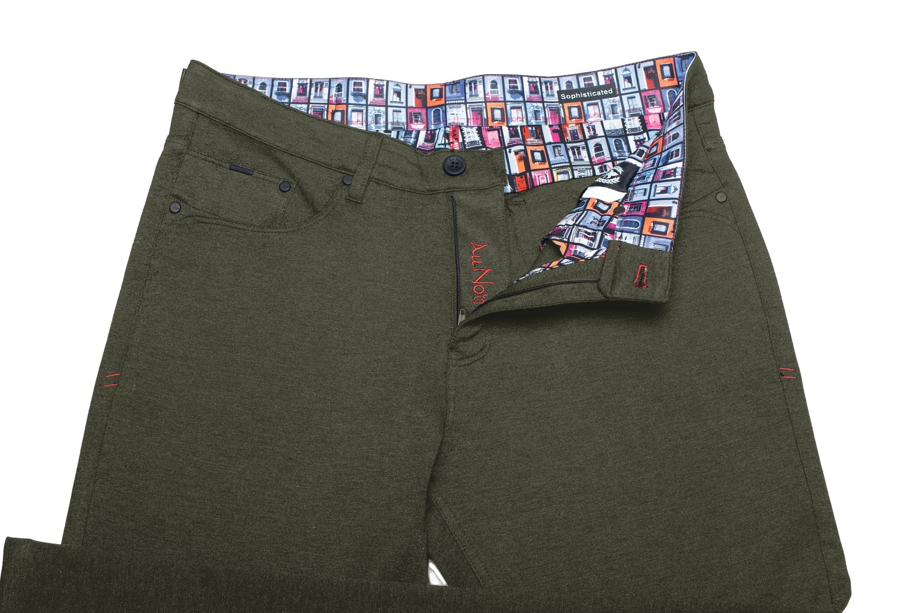 Pantalon pour homme par Au Noir |  WINCHESTER Olive Foncé | Boutique Vvög, inventaire complet de la marque Au Noir