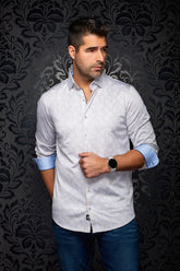Chemise manches longues en Knit extensible pour homme par Au Noir | YUCCA Sable | Boutique Vvög, inventaire complet de la marque Au Noir
