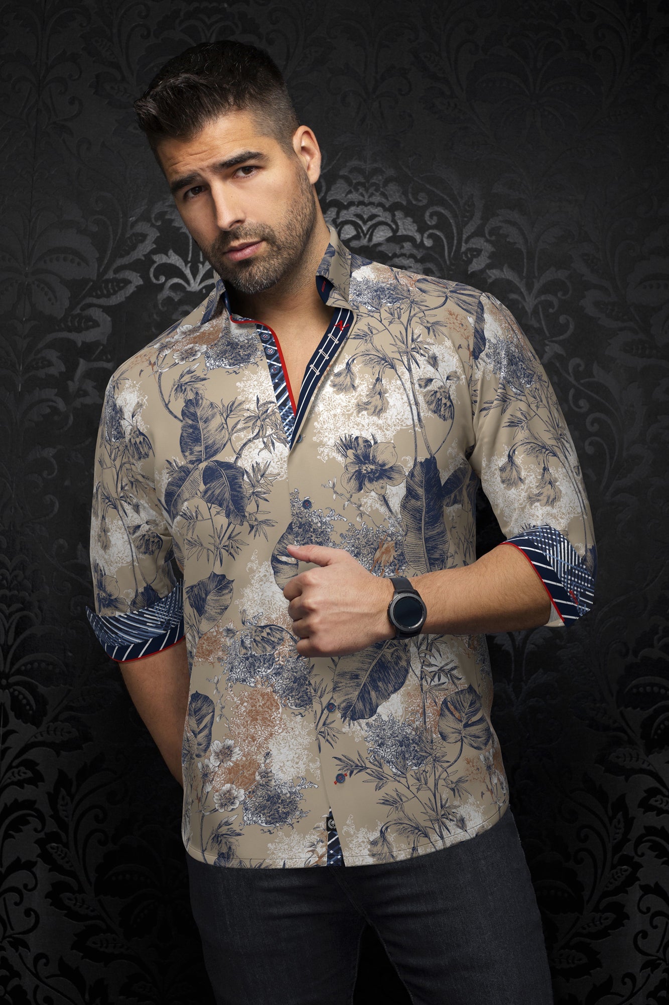 Chemise manches longues pour homme par Au Noir | ZANE Pierre | Boutique Vvög, inventaire complet de la marque Au Noir