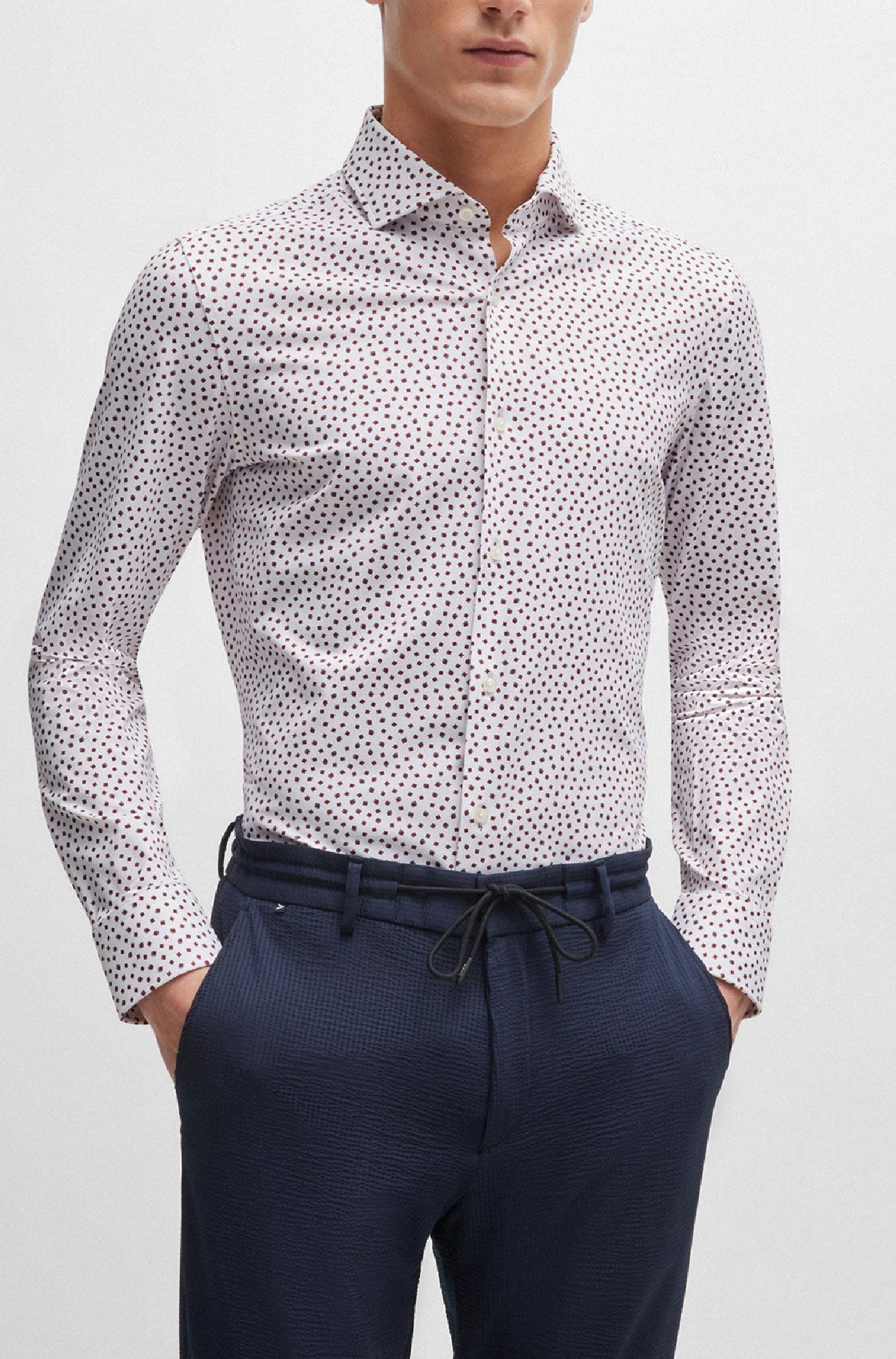 Men's dressy long-sleeved shirt by HUGO BOSS collection Business