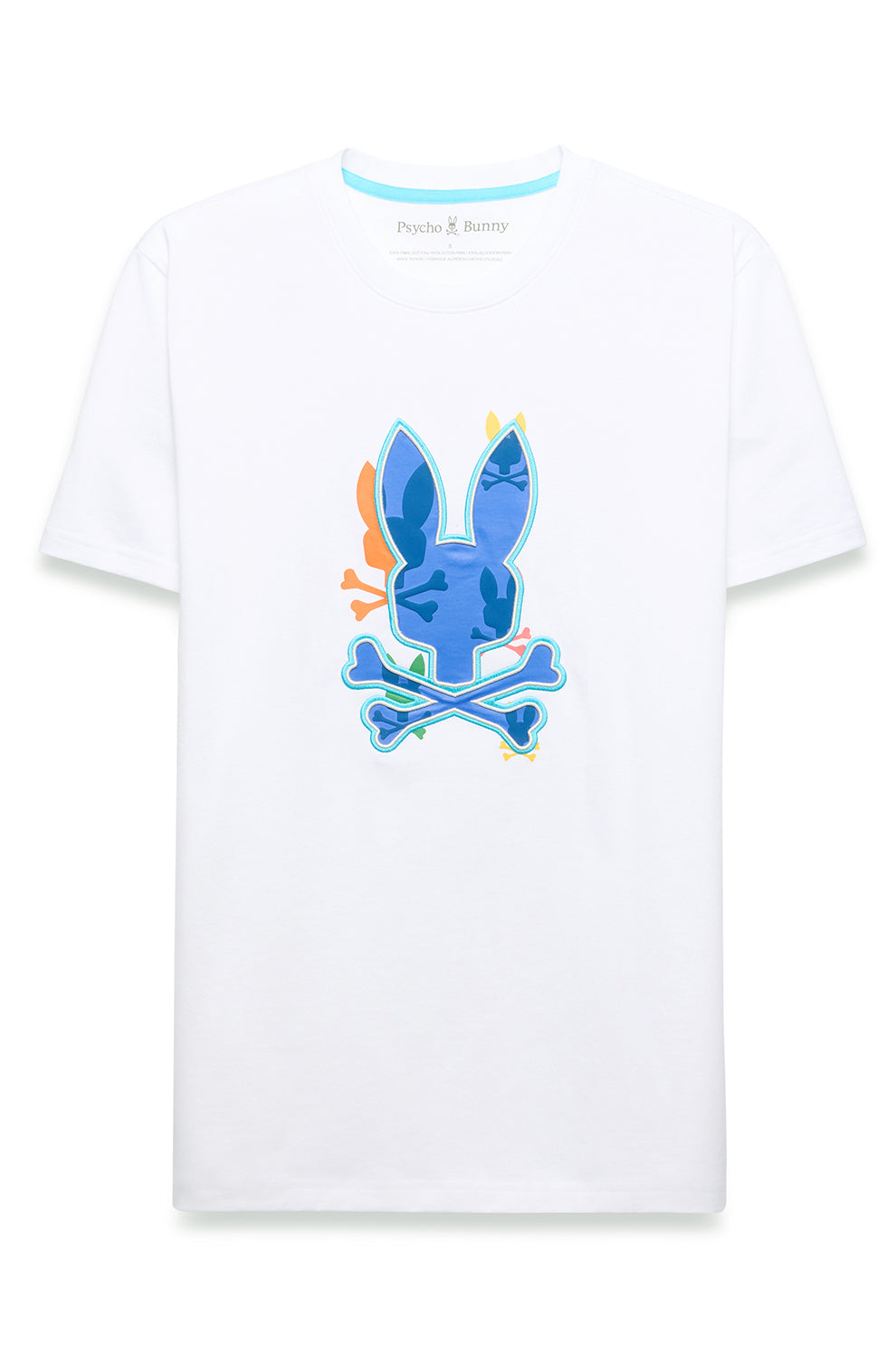 T-Shirt pour homme par Psycho Bunny | MT0200279 Blanc | Boutique Vvög, vêtements mode pour homme et femme