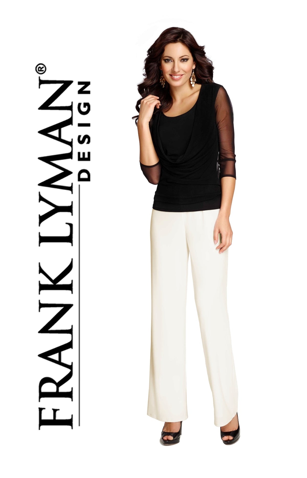 Pantalon en Knit par Frank Lyman - 038 Vanilla - Boutique Vvög, référence en mode pour homme et femme, vêtement mode pour homme & femme