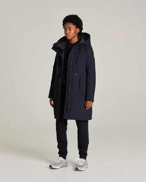 Manteau d'hiver Kanuk - STELLA K BLEU PROFOND - Boutique Vvög, référence en mode pour homme et femmes