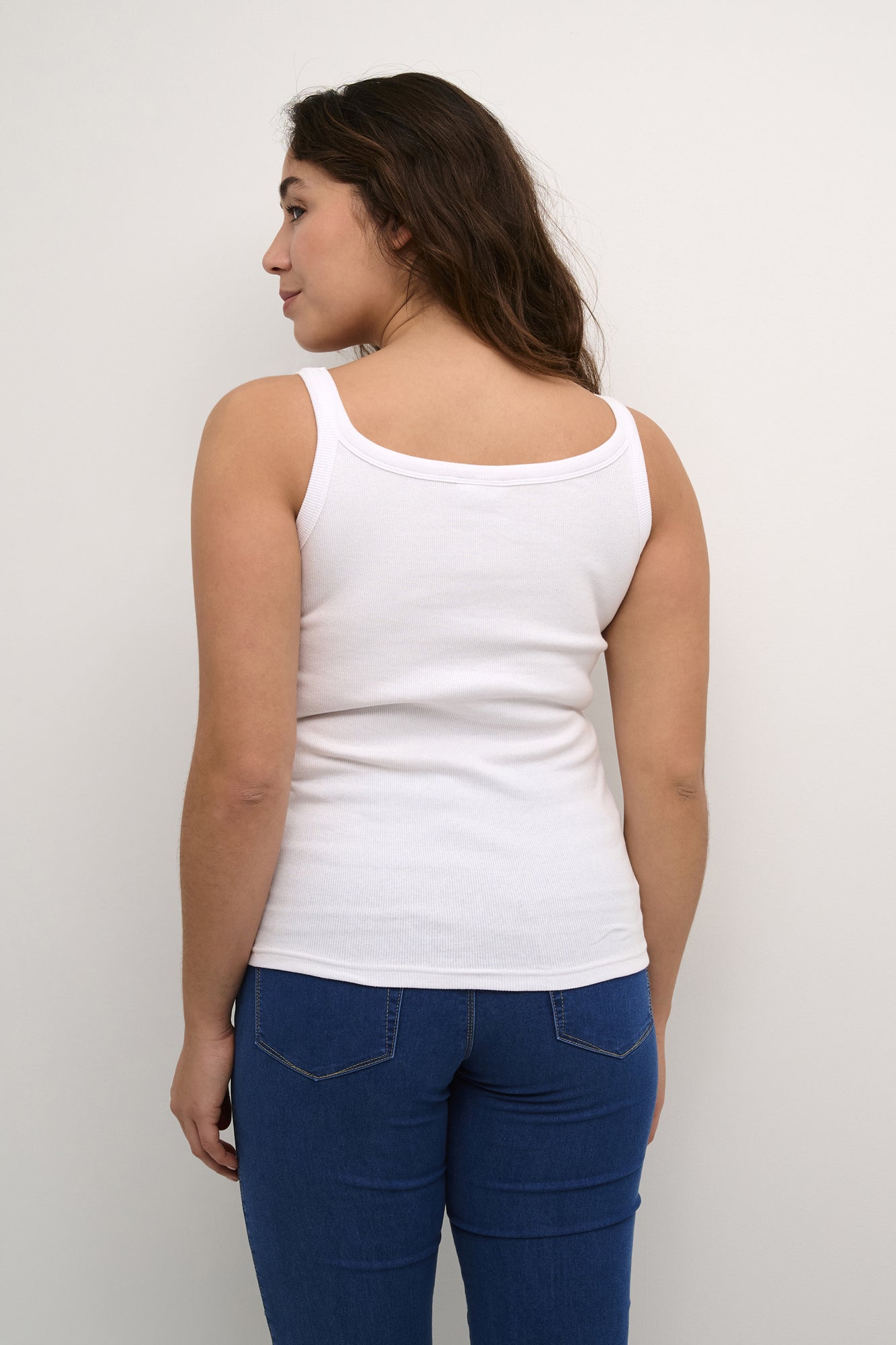 Camisole pour femme par Kaffe | 10507348 Blanc/110601-WHITE | Boutique Vvög, vêtements mode pour homme et femme