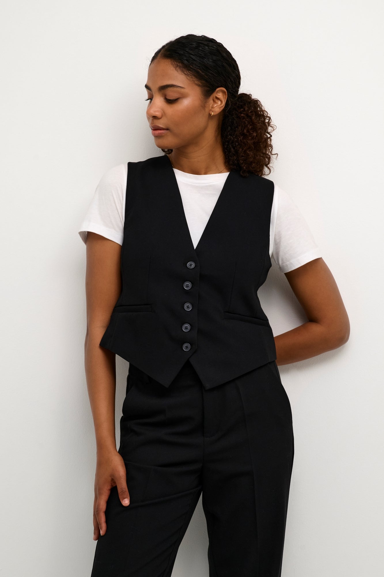 Gilet pour femme par Kaffe | 10507907/Sakura 100121-BLACK DEEP | Boutique Vvög, vêtements mode pour homme et femme