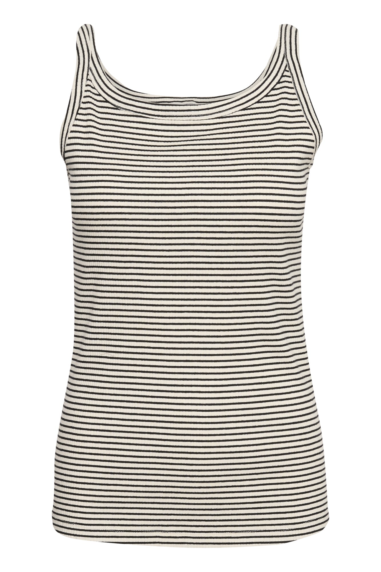 Camisole pour femme par Kaffe | 10508325 Craie/Bande Noire | Boutique Vvög, vêtements mode pour homme et femme