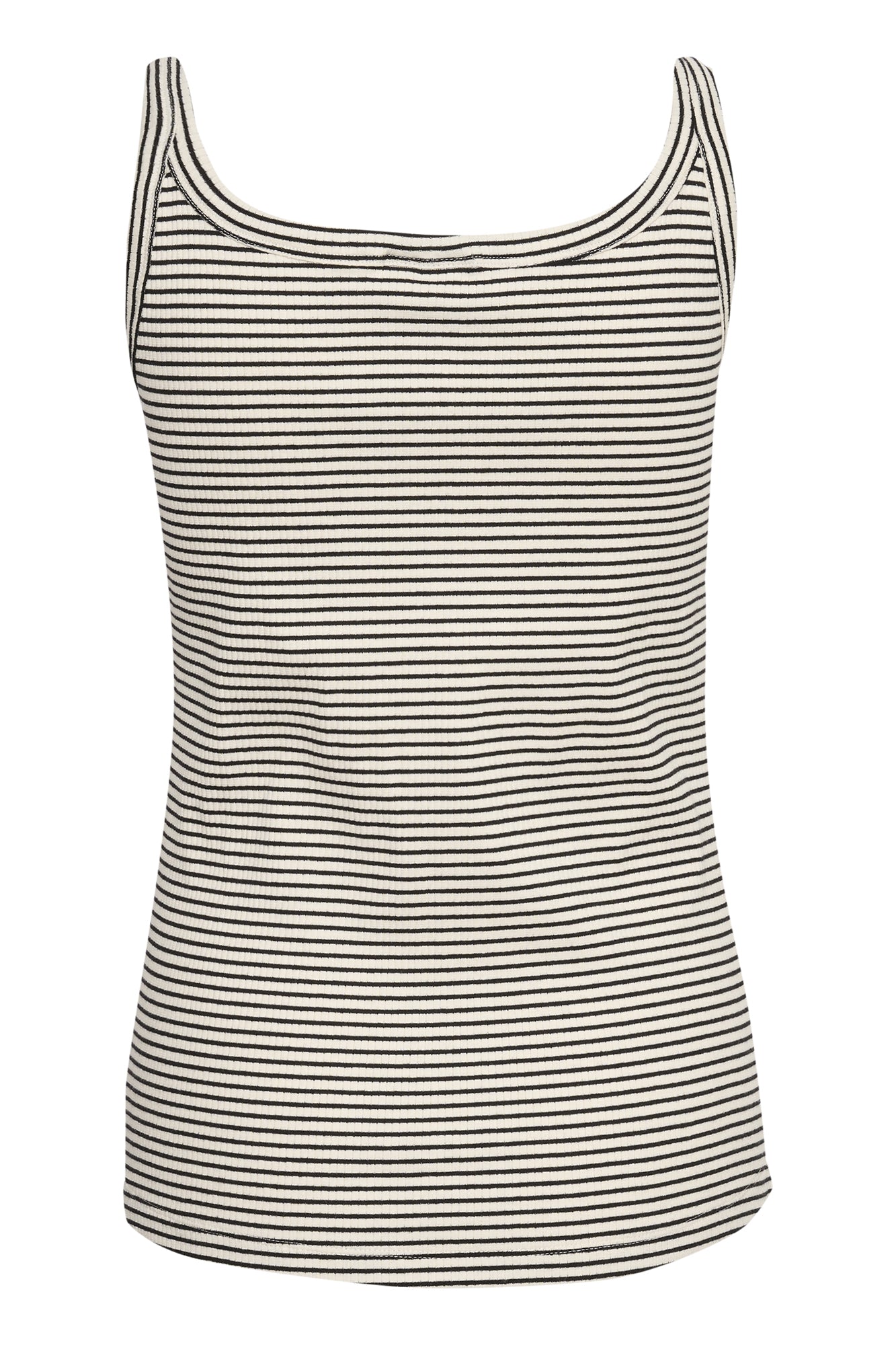 Camisole pour femme par Kaffe | 10508325 Craie/Bande Noire | Boutique Vvög, vêtements mode pour homme et femme
