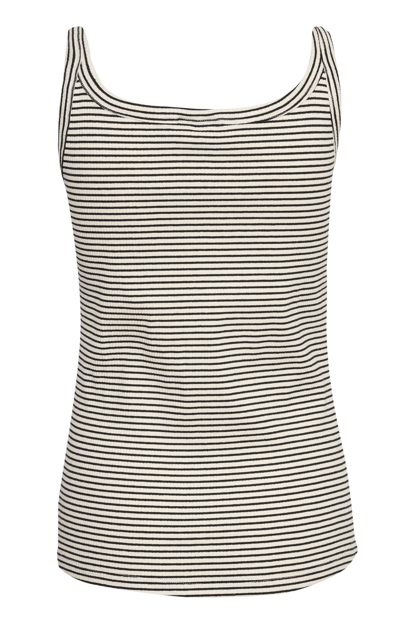 Camisole pour femme par Kaffe | 10508325 Craie/Bande Noire | Boutique Vvög, vêtements mode pour homme et femme