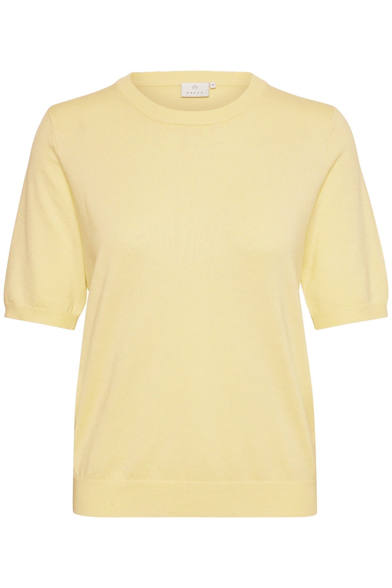 T-Shirt pour femme par Kaffe | 10508445 Jaune Doux | Boutique Vvög, vêtements mode pour homme et femme
