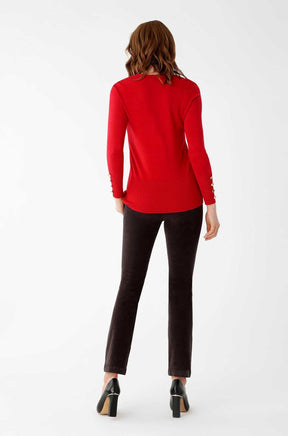 Chandail manches longues pour femme par Lisette L | 1061462 Rouge/Red | Boutique Vvög, vêtements mode pour homme et femme