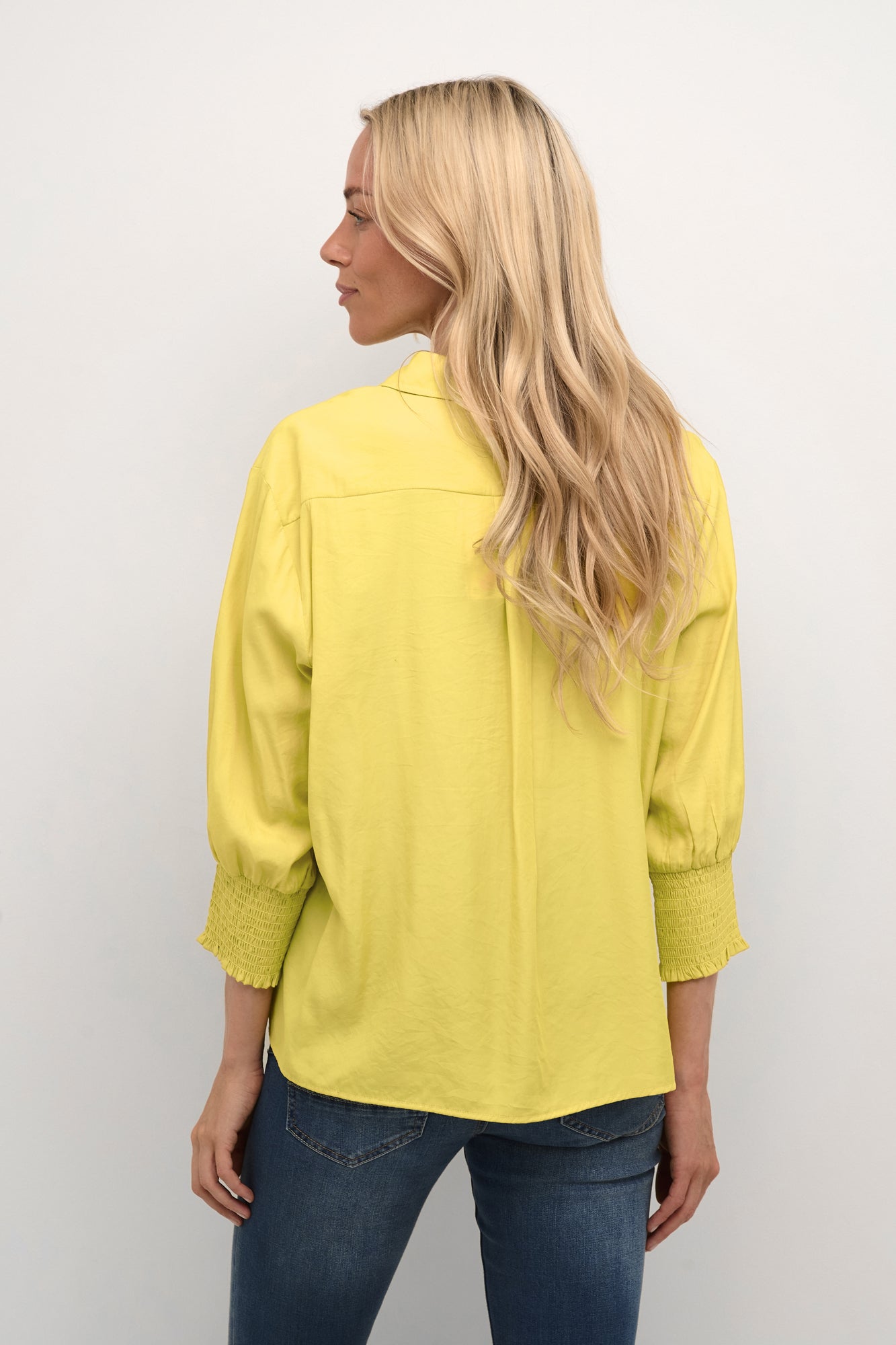 Blouse pour femme par Cream | Nola/10606063 Jaune/140647-CELERY | Boutique Vvög, vêtements mode pour homme et femme