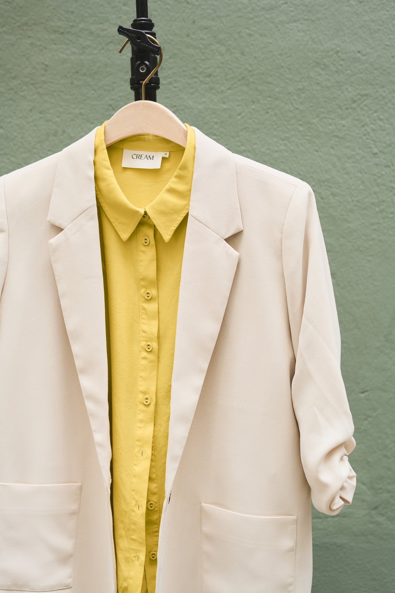 Blouse pour femme par Cream | Nola/10606063 Jaune/140647-CELERY | Boutique Vvög, vêtements mode pour homme et femme