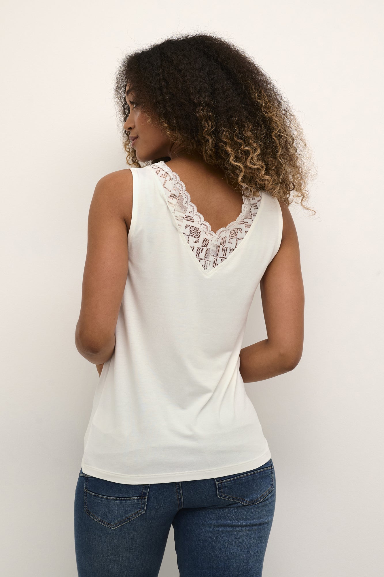 Camisole pour femme par Cream | Trulla/10611087 Blanc/110602-SNOW WHITE | Boutique Vvög, vêtements mode pour homme et femme