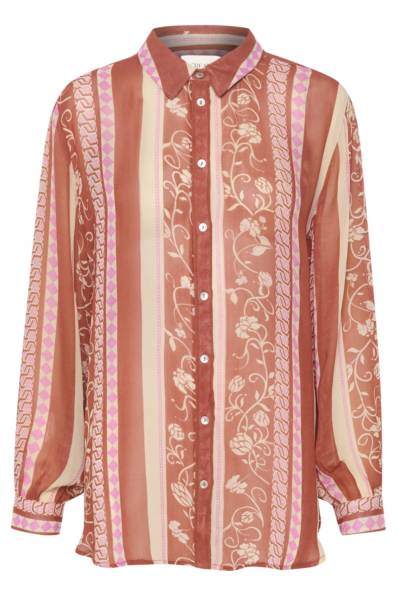 Blouse pour femme par Cream | 10612398 Séquoia/105704-REDWOOD | Boutique Vvög, vêtements mode pour homme et femme