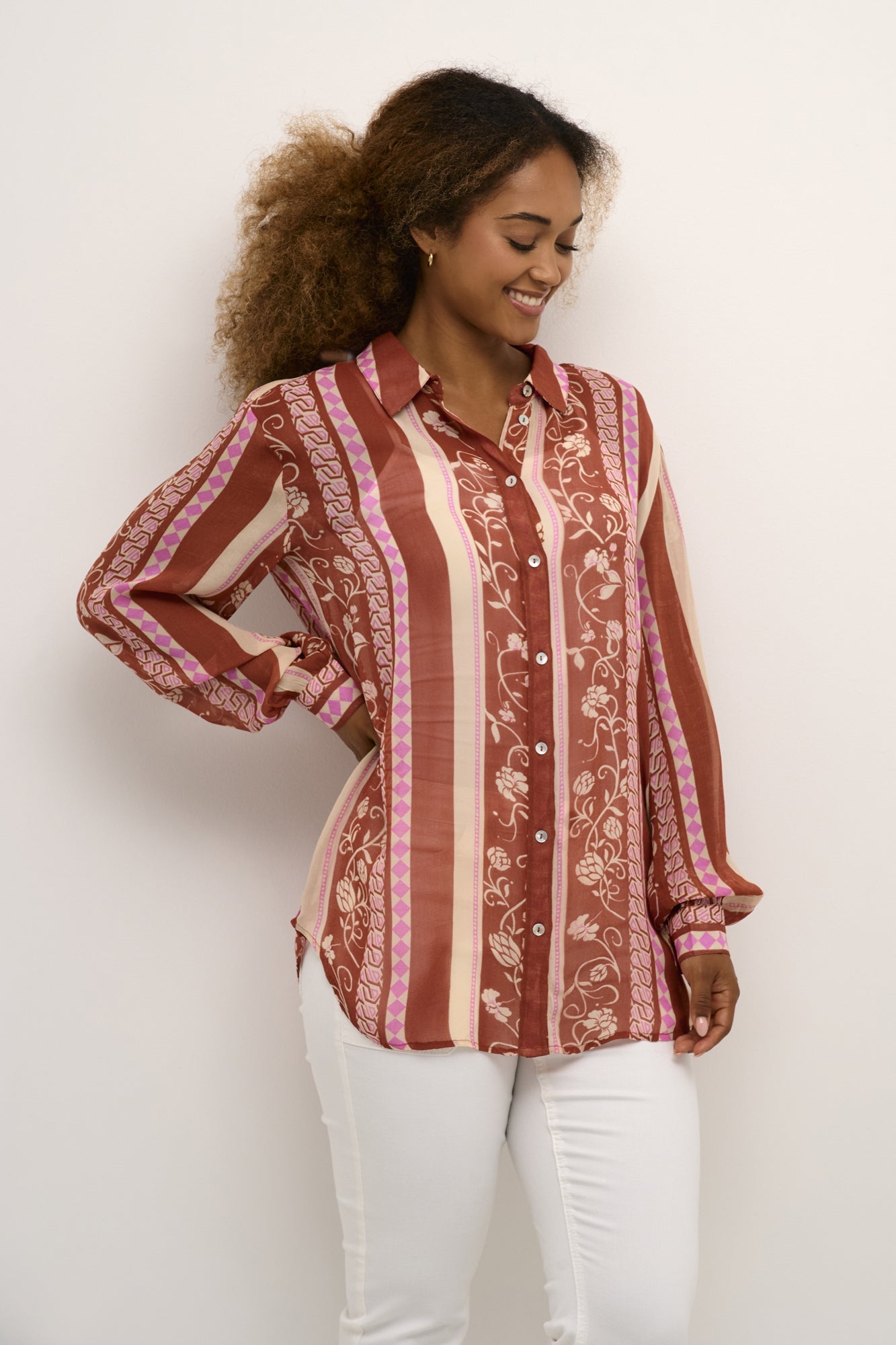 Blouse pour femme par Cream | 10612398 Séquoia/105704-REDWOOD | Boutique Vvög, vêtements mode pour homme et femme