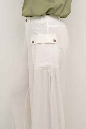 Pantalon pour femme par Cream | 10612582 Blanc comme neige/110602-SNOW WHITE | Boutique Vvög, vêtements mode pour homme et femme