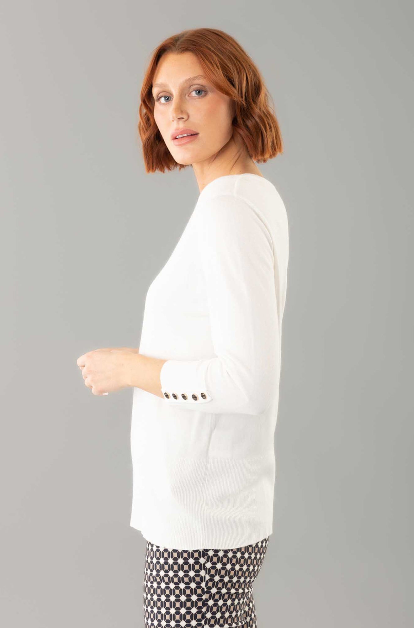 Chandail manches longues pour femme par Lisette L | 1151462 OFF WHITE | Boutique Vvög, vêtements mode pour homme et femme