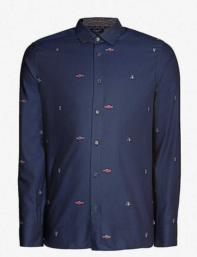 Chemise manches longues sport TED BAKER - 148337 NAVY