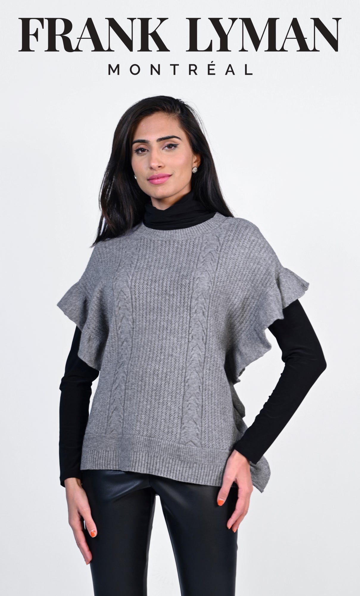 Tricot pour femme par Frank Lyman | 223408U GREY | Boutique Vvög, vêtements mode pour homme et femme