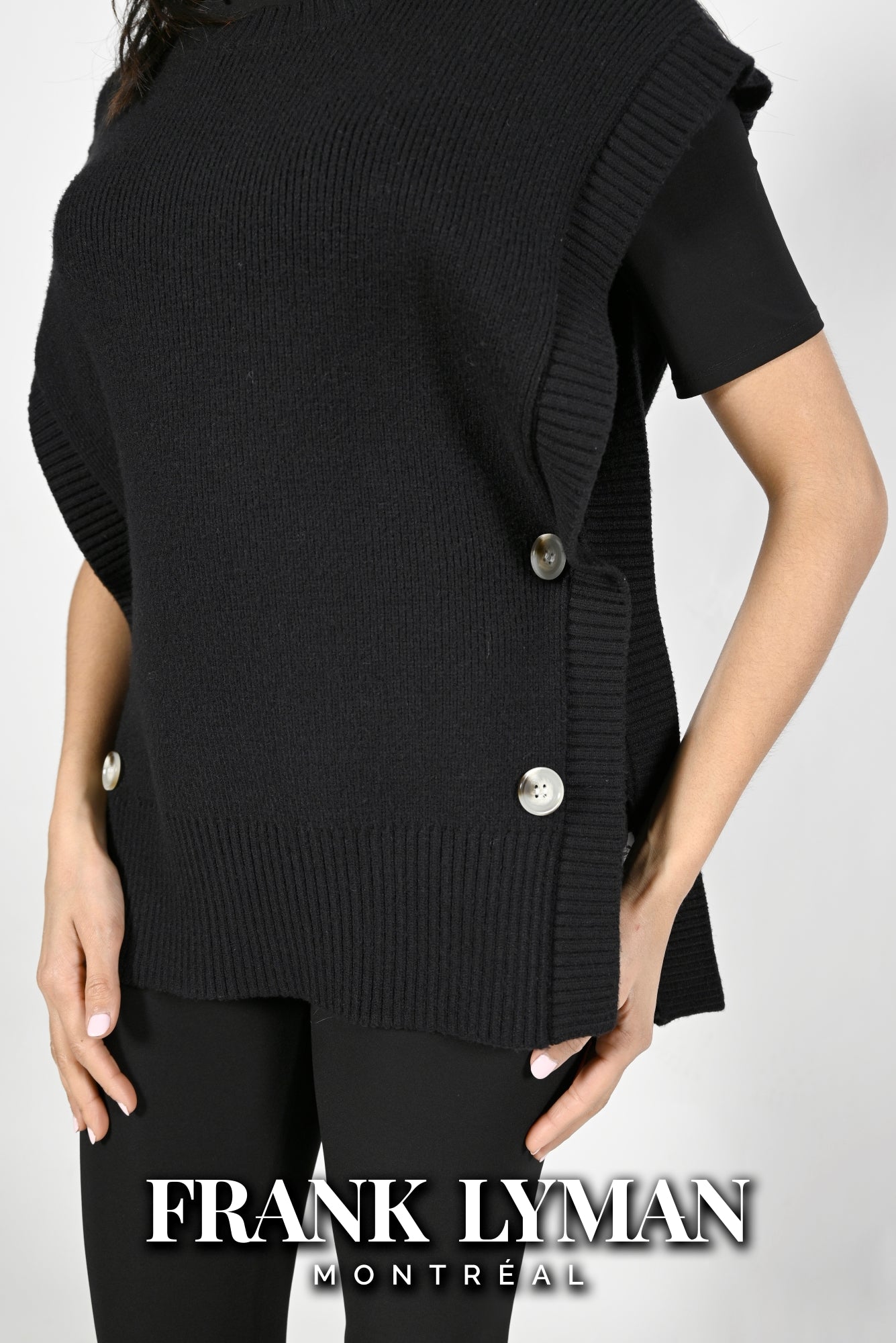 Pardessus pour femme par Frank Lyman | 223419U BLACK | Boutique Vvög, vêtements mode pour homme et femme
