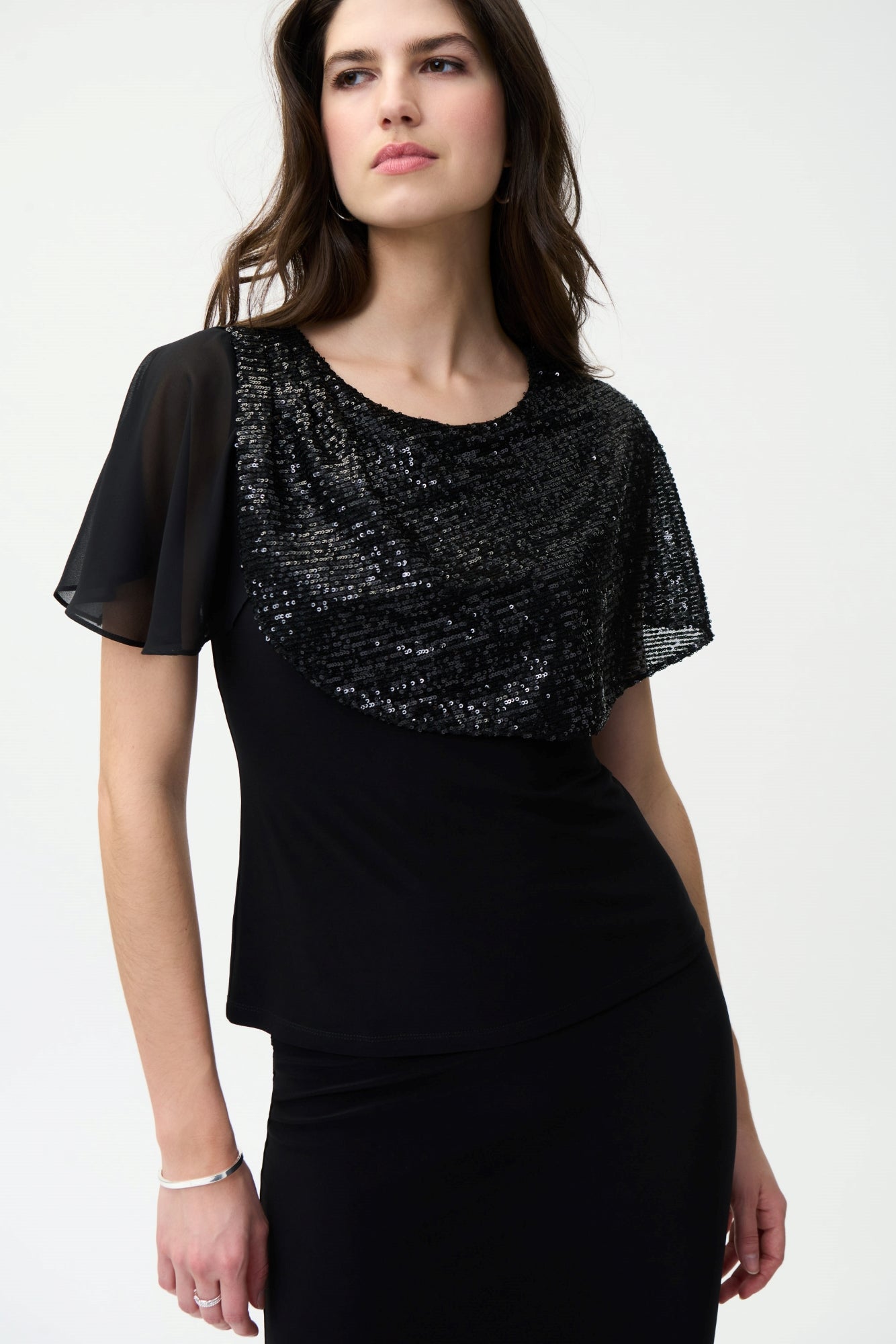Blouse pour femme par Joseph Ribkoff | 224095 BLACK | Boutique Vvög, vêtements mode pour homme et femme