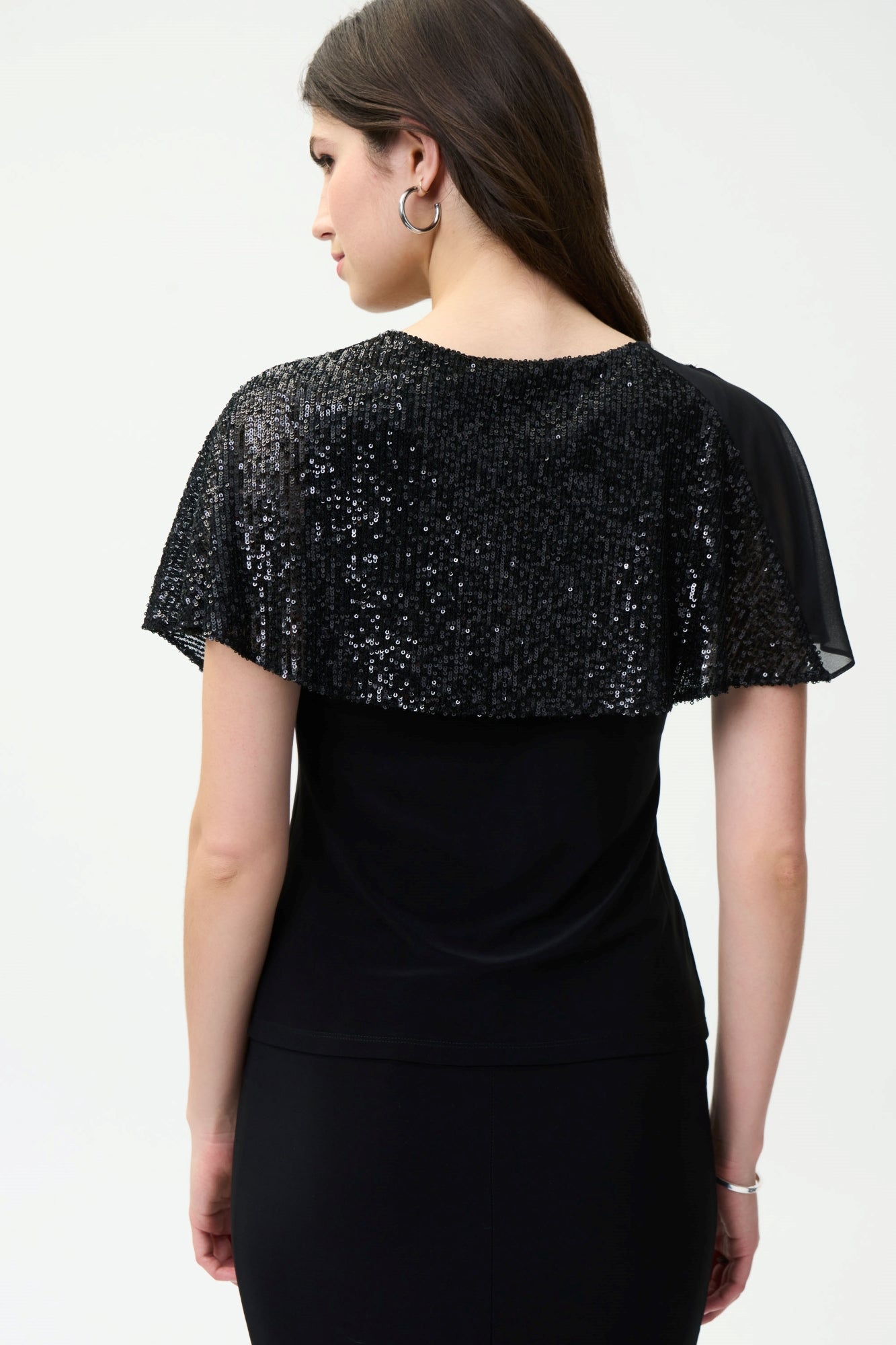 Blouse pour femme par Joseph Ribkoff | 224095 BLACK | Boutique Vvög, vêtements mode pour homme et femme