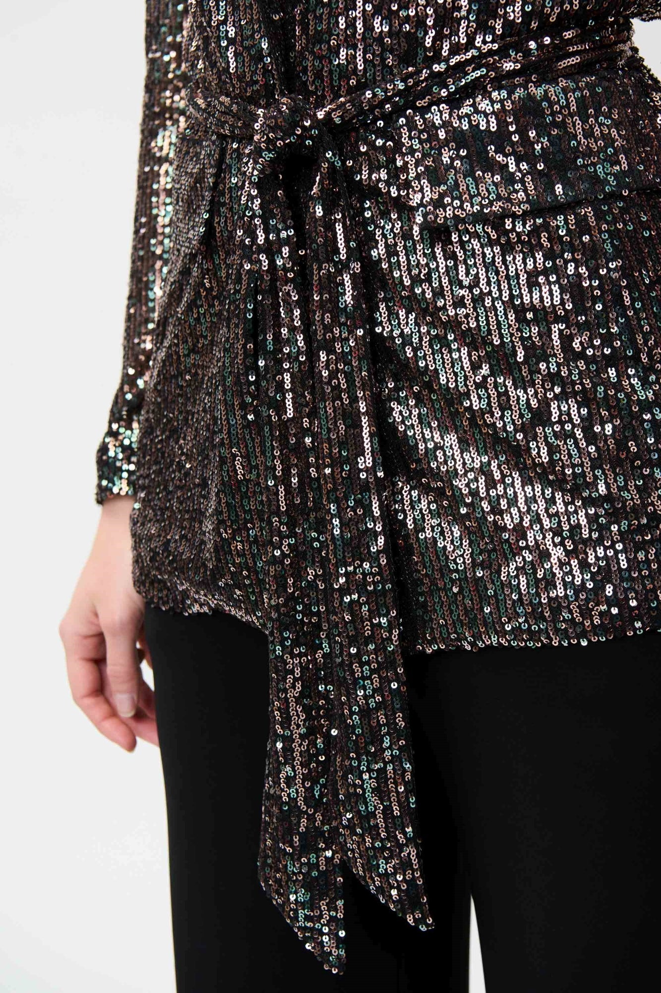 Veston pour femme par Joseph Ribkoff | 224263 BLACK/MULTI | Boutique Vvög, vêtements mode pour homme et femme