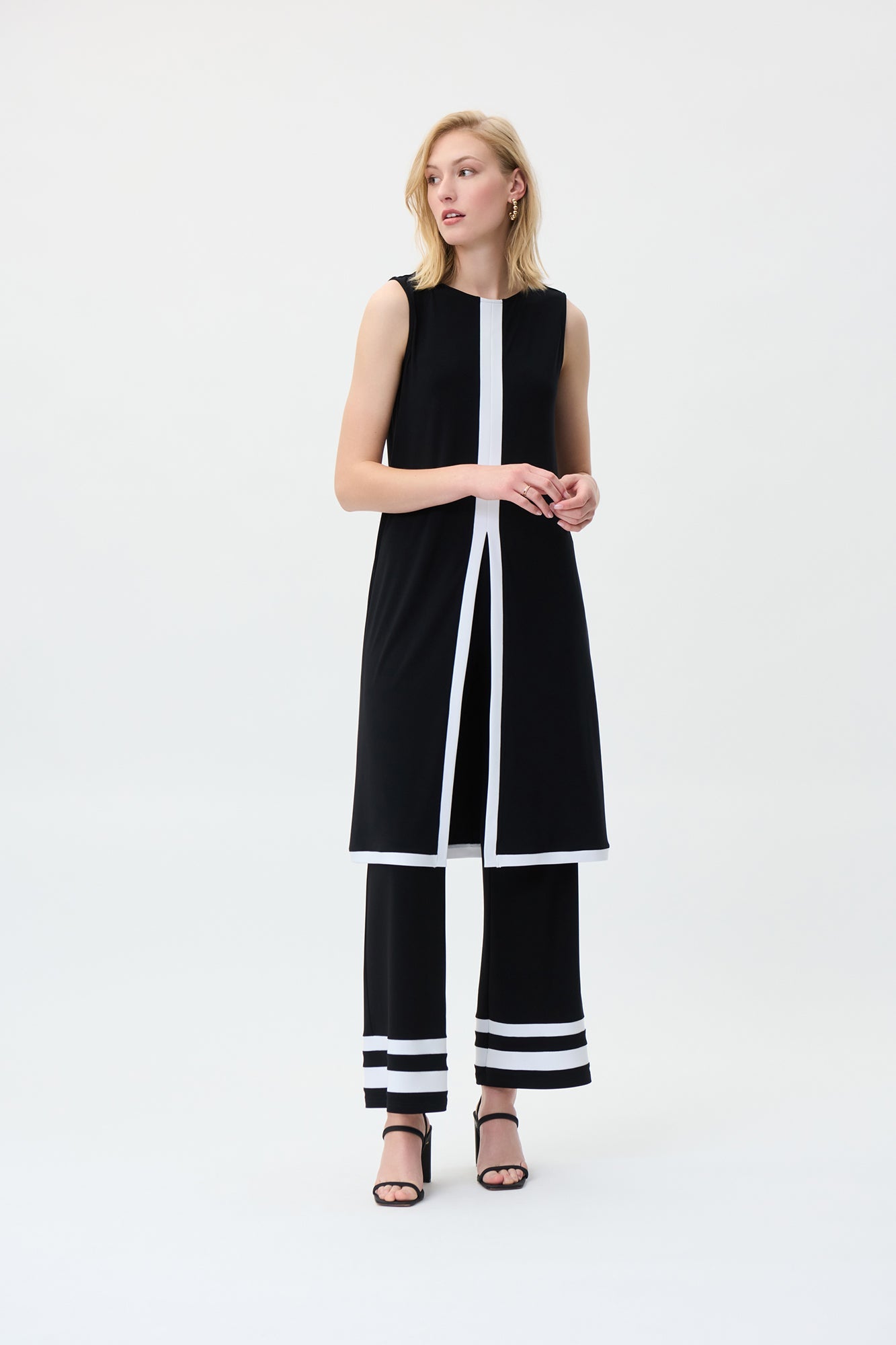 Tunique pour femme par Joseph Ribkoff | 231032 BLACK/VANILLA | Boutique Vvög, vêtements mode pour homme et femme