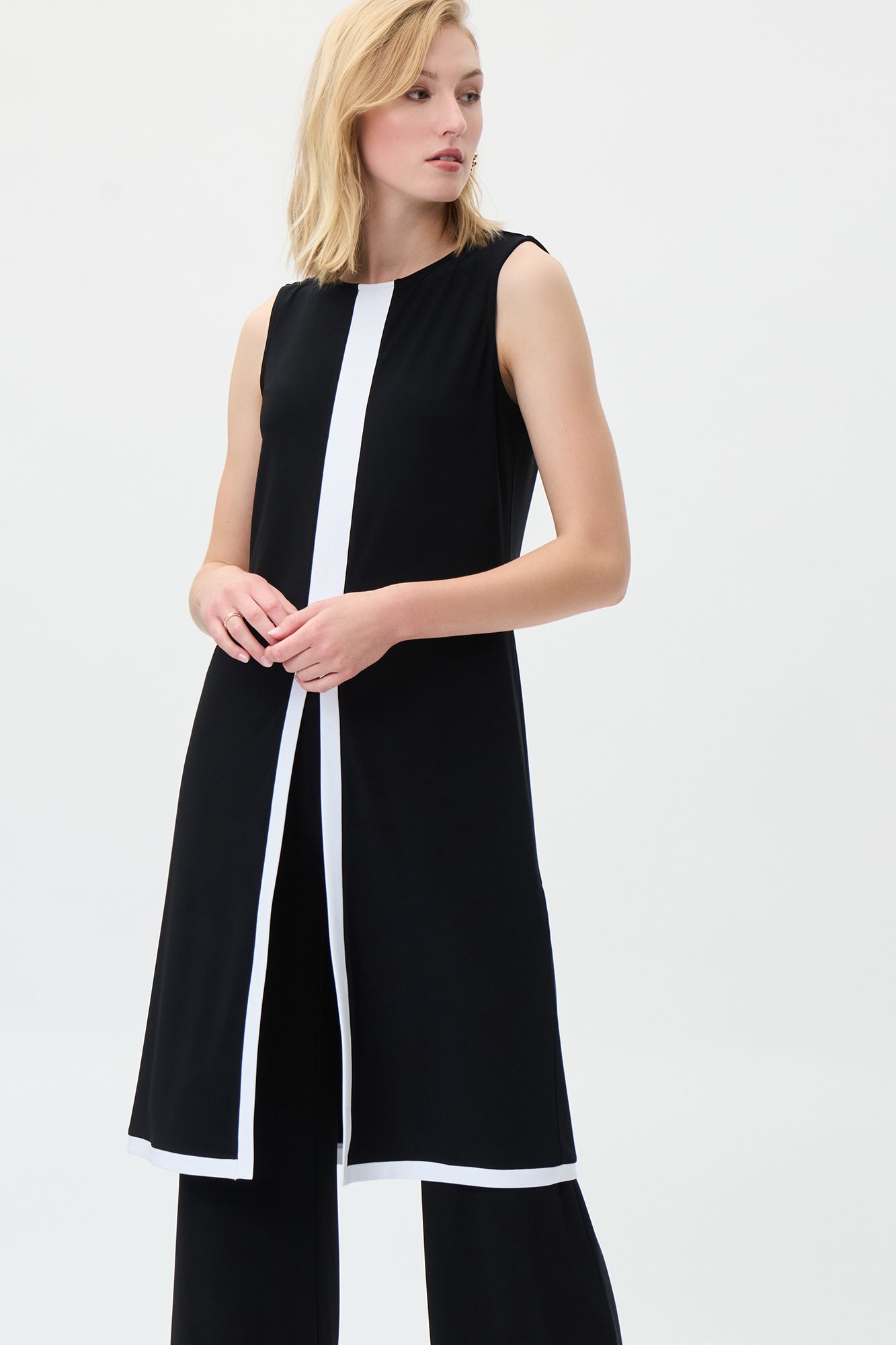 Tunique pour femme par Joseph Ribkoff | 231032 BLACK/VANILLA | Boutique Vvög, vêtements mode pour homme et femme