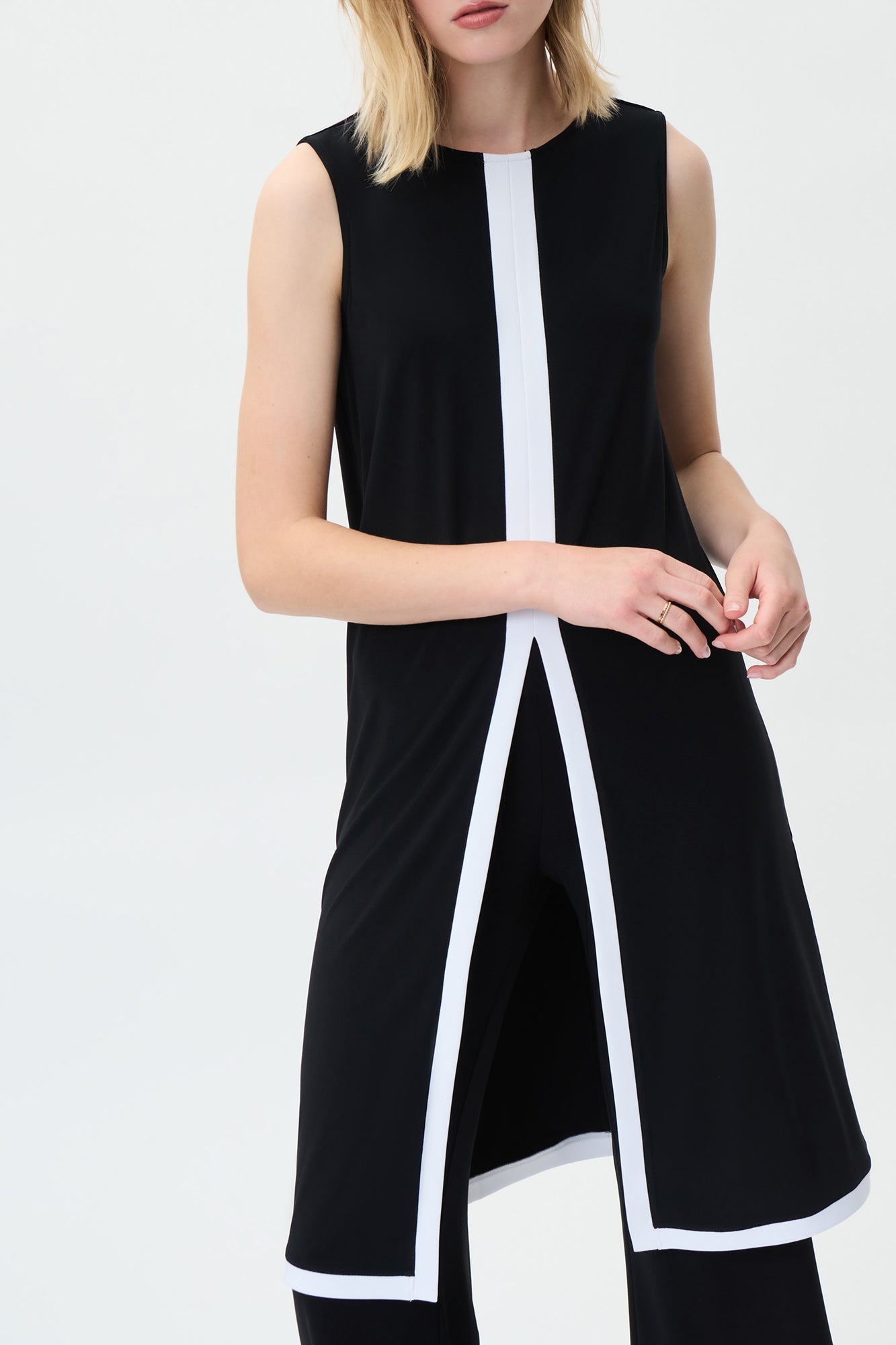 Tunique pour femme par Joseph Ribkoff | 231032 BLACK/VANILLA | Boutique Vvög, vêtements mode pour homme et femme