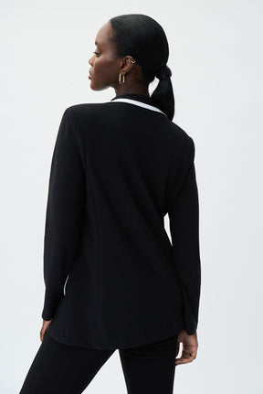 Veston pour femme par Joseph Ribkoff | 231249 BLACK/VANILLA | Boutique Vvög, vêtements mode pour homme et femme