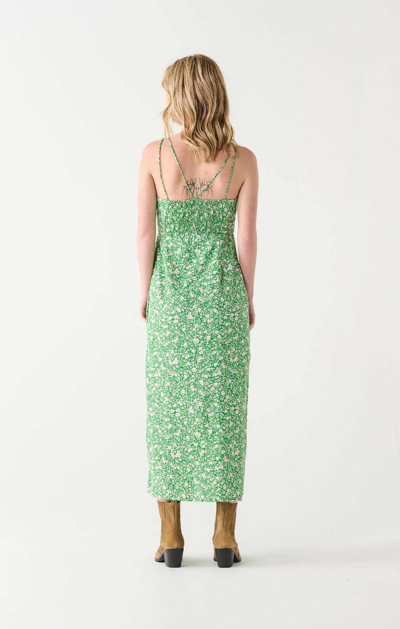 Robe pour femme par Dex | 2322554 D Vert/93229-BRIGHT GREEN | Boutique Vvög, vêtements mode pour homme et femme