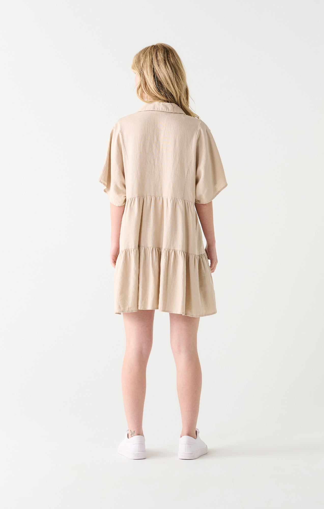 Robe pour femme par Dex | 2322560 D Beige/19194-BURLAP | Boutique Vvög, vêtements mode pour homme et femme