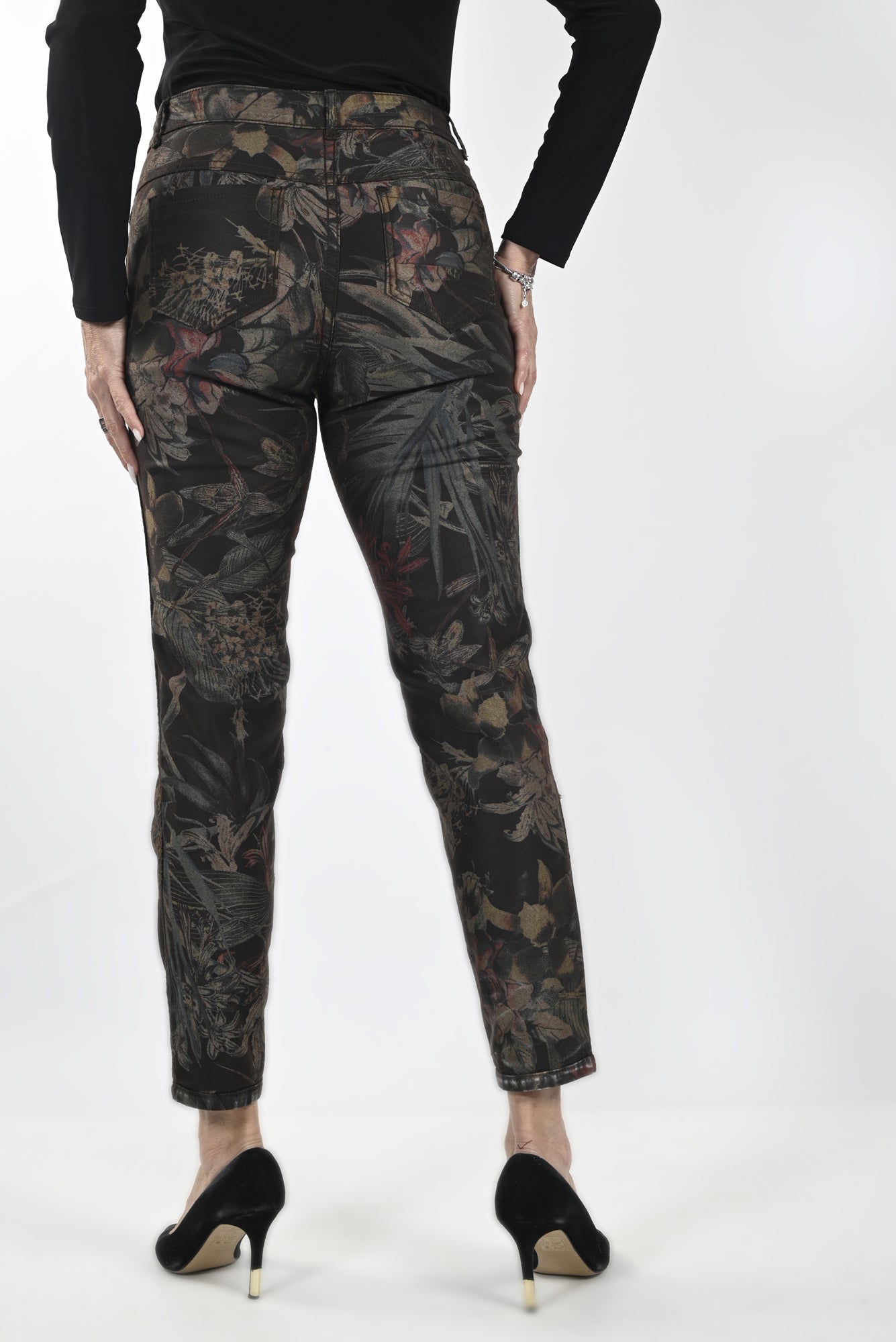 Pantalon réversible pour femme par Frank Lyman | 233908U BRO/GREE | Boutique Vvög, vêtements mode pour homme et femme