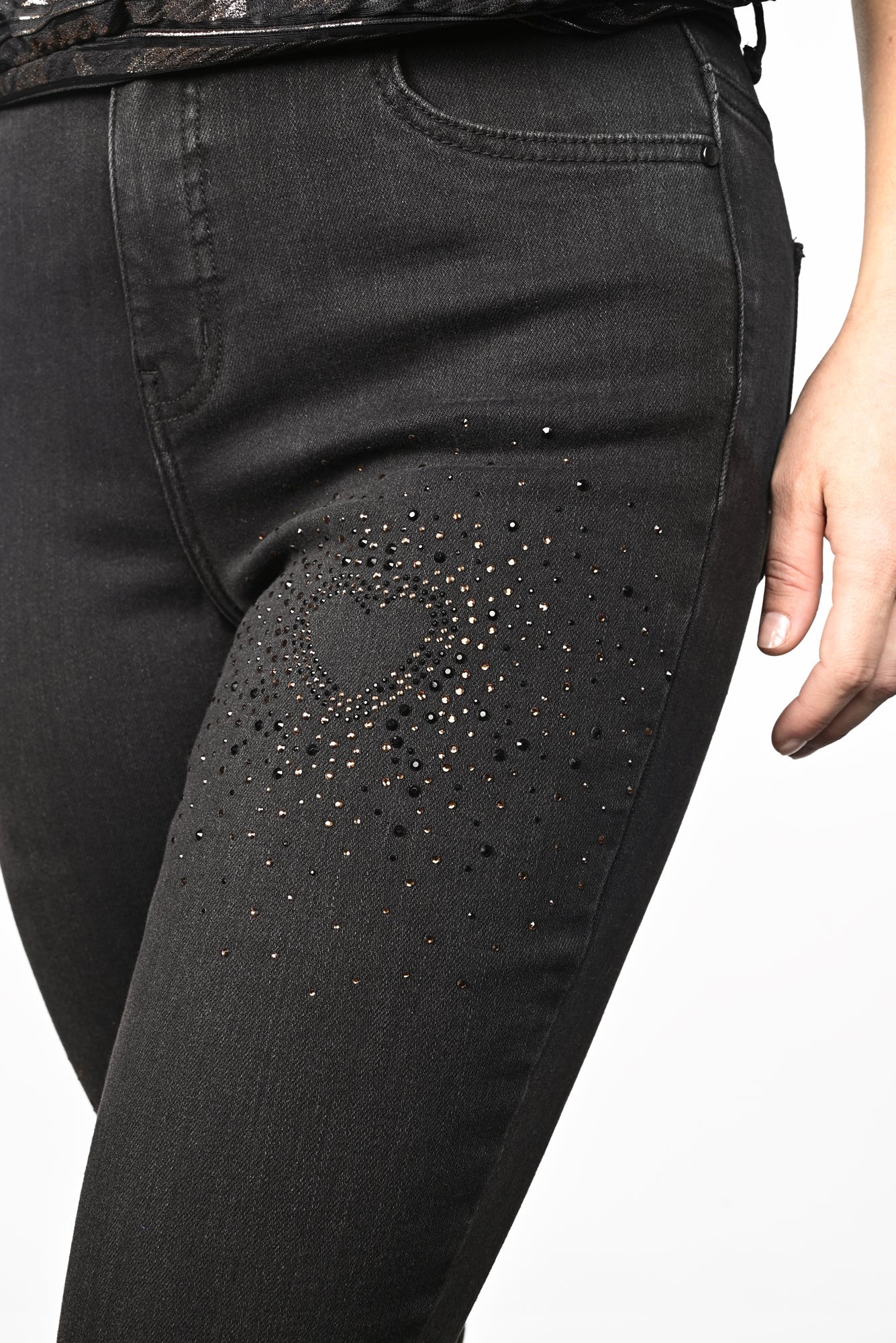 Jeans pour femme par Frank Lyman | 234127U BLK/COP | Boutique Vvög, vêtements mode pour homme et femme