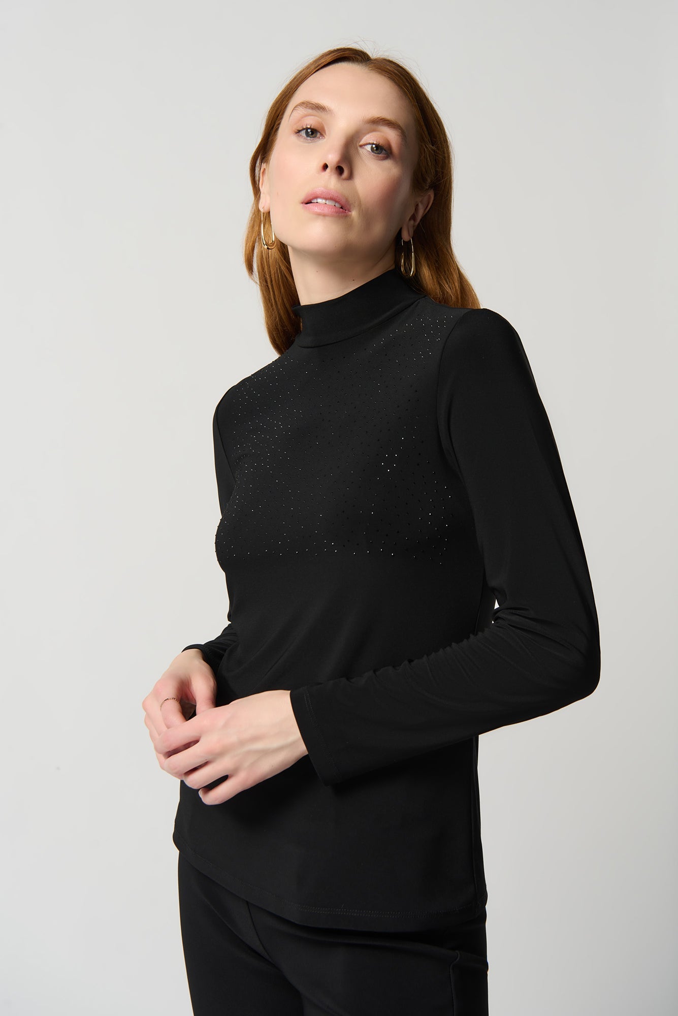 Chandail manches longues pour femme par Joseph Ribkoff | 234129 Black | Boutique Vvög, vêtements mode pour homme et femme