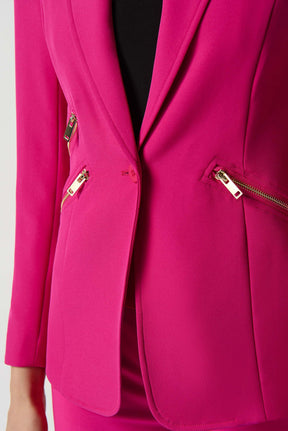 Veston pour femme par Joseph Ribkoff | 234929 Shocking Pink | Boutique Vvög, vêtements mode pour homme et femme