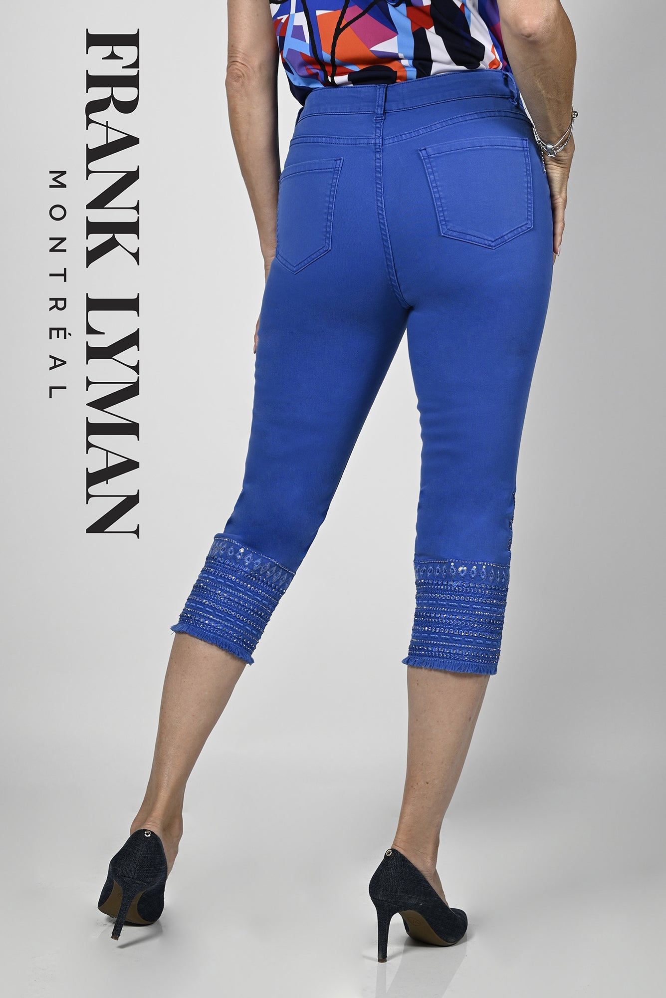 Capri pour femme par Frank Lyman | 236671U ROYAL BLUE | Boutique Vvög, vêtements mode pour homme et femme