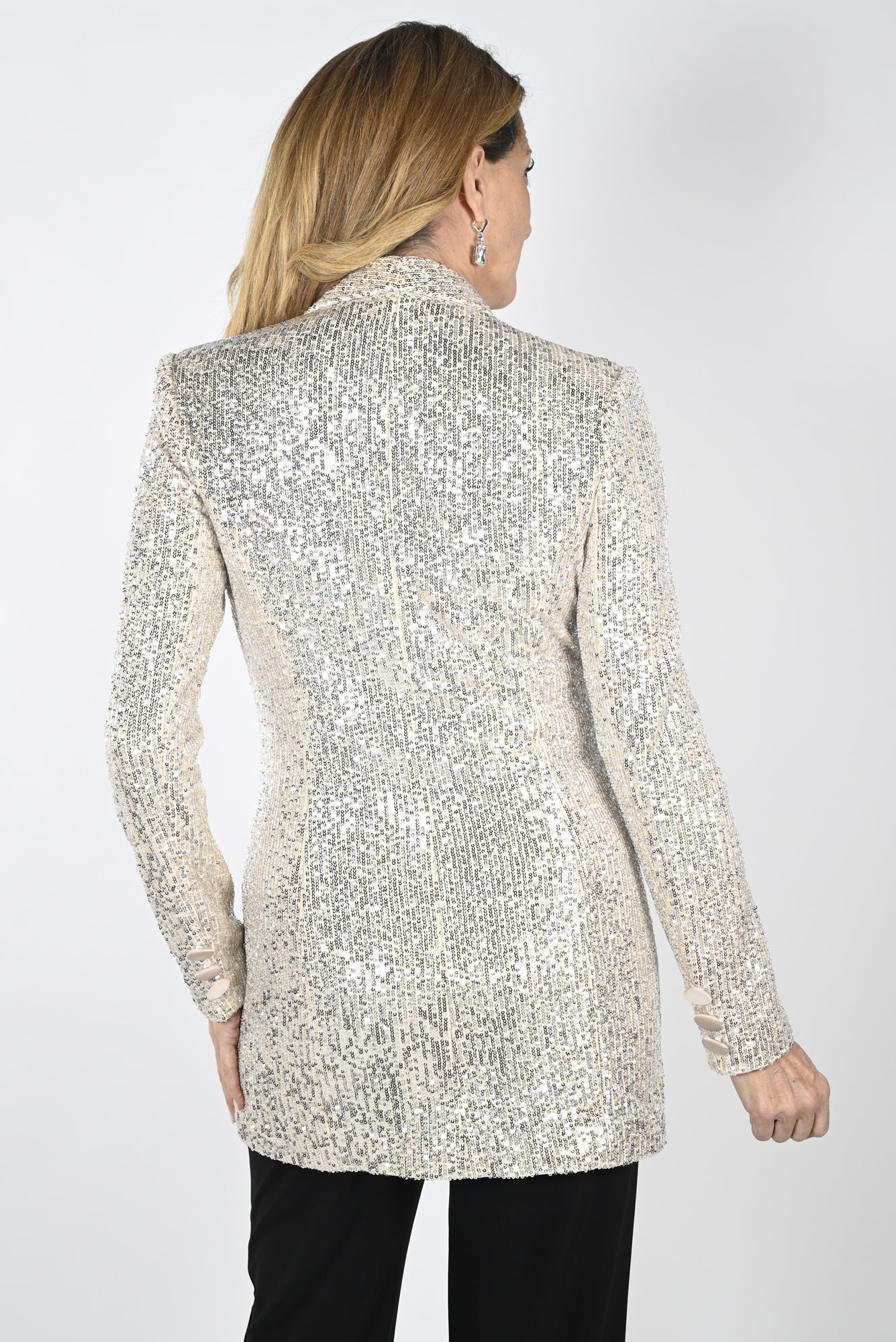 Veste en tricot pour femme par Frank Lyman | 239814U BEI/SILV | Boutique Vvög, vêtements mode pour homme et femme